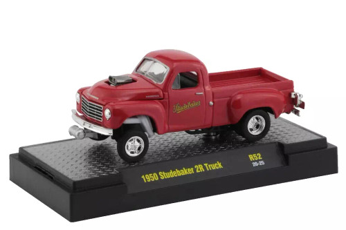 1/64 M2 Machines 1950 STUDEBAKER 2R PICKUP Truck -RED-