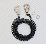 1/10 Scale METAL CHAIN W/ LATCH Hook BLACK Chain 36" Long -SILVER-