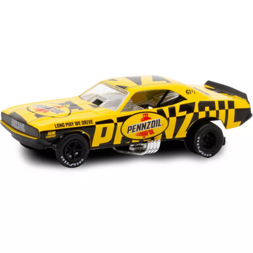 1/64 M2 Machines 1971 DODGE CHALLENGER FUNNY CAR  -YELLOW-