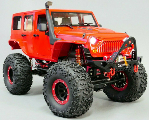 1/10 RC Jeep Wrangler Rubicon Rock Crawler 8.4V *RTR* Red