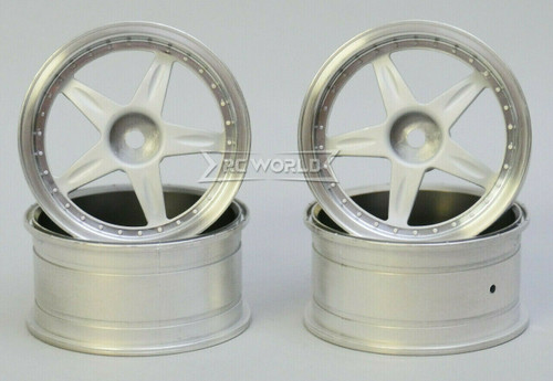 Kawada 1/10 Car Wheels 5 STAR PLATED Narrow SET (4PCS) 50mmx26mm #TU35WP