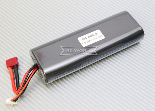 7.4V 4200MAH 30C LIPO Hard Case BATTERY Pack W/ DEANS - Light Weight -