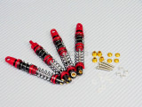 Axial SCX10 Metal SUSPENSION SHOCKS Dual Rate 90MM RED/BLACK (4 pcs)