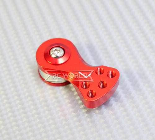 RC 1/10 Aluminum Steering SERVO SAVER Horn Large 25T - RED -