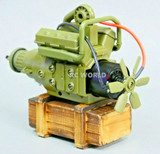 RC 1/10 Scale Military 540 ENGINE  w/ Transmission -GREEN-