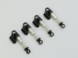 1/24 Axial SCX24 Upgrade METAL Piggyback Suspension SHOCKS Aluminum 36mm (4) pcs SILVER