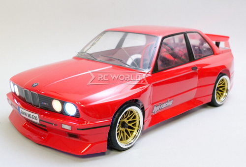 RC 1/10 BMW E30 M3 Drift Car RTR W/ LED + Magnet Mounts -RED-