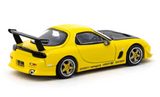 Tarmac 1/64 Vertex MAZDA RX7 FD-3S Diecast Car -YELLOW-