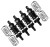 For Traxxas 1/10 SUSPENION SHOCKS Front +Rear 4-Tec (4pcs) GT5860FR-BLACK-