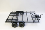 RC 1/8 Metal DUAL AXLE TRAILER W/ Leaf Suspension (LARGE)