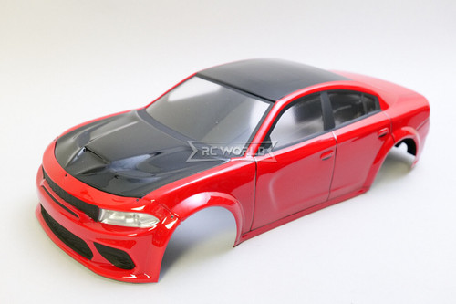 RC 1/10 Car Body DODGE CHARGER SRT *FINISHED* -RED-