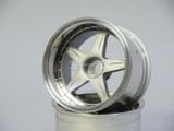 Kawada 1/10 Car Wheels 5 STAR Plated WIDE SET 32mm (2PCS)  #TU36P