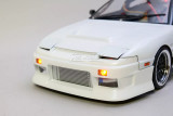 RC 1/10 NISSAN 180SX Body Shell W/ Aero Kit / Pop Up Light LED / Wing / Mirrors -CLEAR -