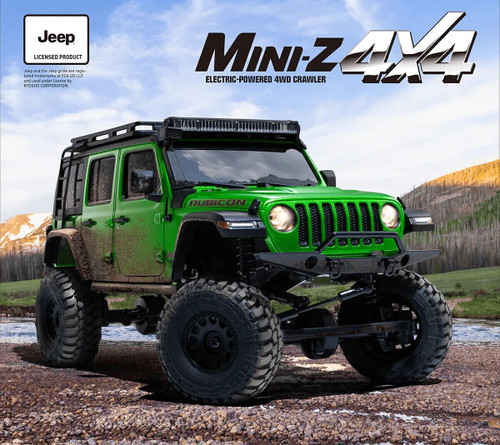 Kyosho RC 1/28 Mini Z JEEP WRANGLER Rubicon UNLIMITED * GREEN * -RTR-