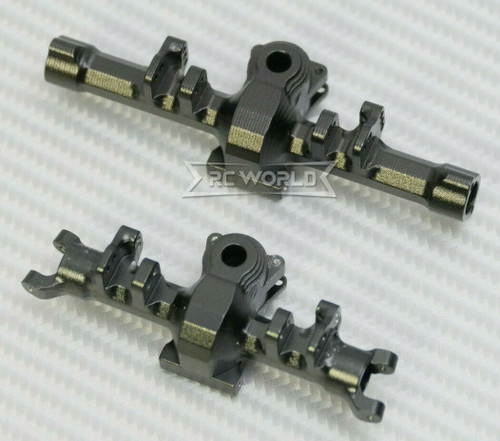 GPM 1/24 Axial SCX24 Upgrade Metal AXLE HOUSING Front + Rear BLACK