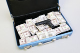 1/10 Scale briefcase with usa dollars