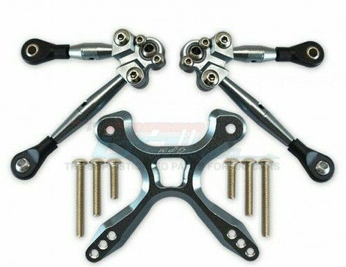 For Traxxas 4-TEC 2.0 TIE RODS + STABILIZER Upgrade GT049RA - GUN METAL -