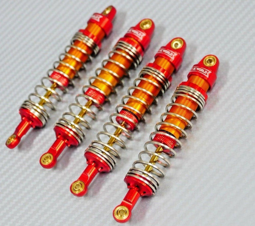 1/10 RC TRUCK All METAL SUSPENSION SHOCKS For Axial HPI Traxxas (4 pcs) Red