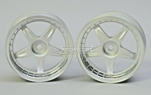 Kawada 1/10 Car Wheels 5 STAR PLATED Narrow SET (2PCS) 26mm #TU45P