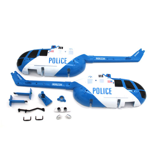 Hero Copter RC Helicopter CANOPY BODY SHELL -POLICE-