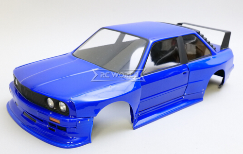 RC 1/10 Body Shell BMW E30 M3 W/ Wide Fender *BLUE*