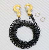 1/10 Scale METAL CHAIN W/ LATCH Hook BLACK Chain 36" Long -GOLD-