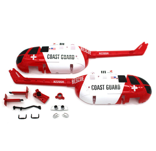 Hero Copter RC Helicopter CANOPY BODY SHELL -COAST GUARD-