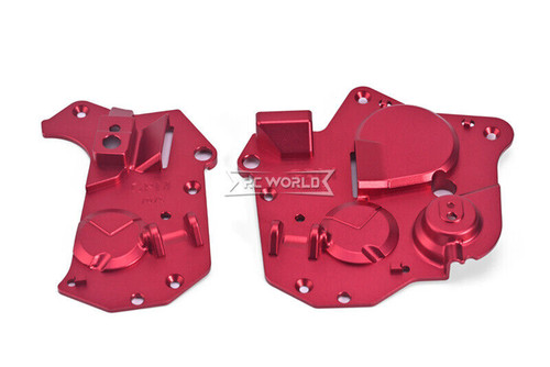 For 1/4 Losi Promoto Bike CHASSIS SIDE COVER Metal Upgrade #MX013 -RED-