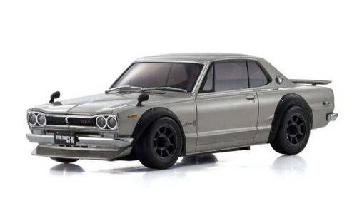 Kyosho RC 1/28 Mini Z Body NISSAN SKYLINE 2000 GTR Tuned - SILVER - MZP466S