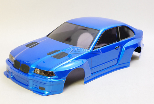 1/10 RC Car BODY Shell BMW M3 E36 Compact -BLUE- *FINISHED*