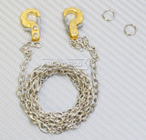 1/10 Scale METAL CHAIN W/ LATCH Hook SILVER Chain 36" Long -GOLD-