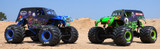 For Losi 1/18 Front + Rear METAL AXLES LMT Monster Truck #LMTM1213KIT *BLUE*