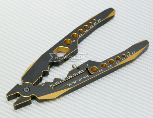 RC Shocks Suspension PLIERS TOOL Multi-Function  -BLACK / GOLD-