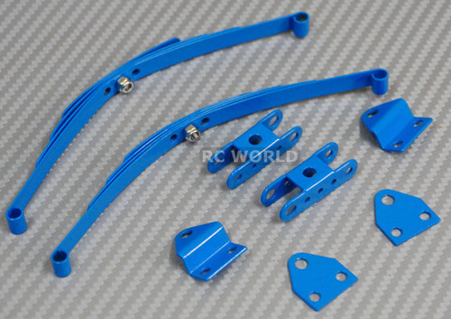 RC Scale 1/10 LEAF SPRINGS SET For Crawlers Tamiya HighLift Chassis BLUE