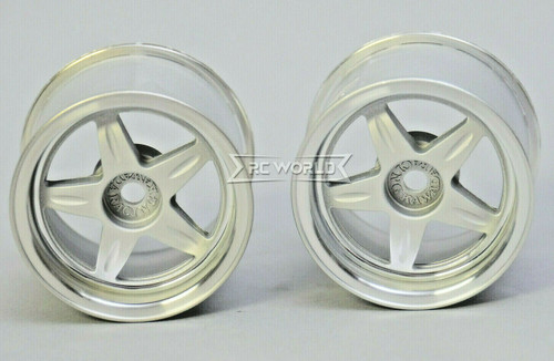 Kawada 1/12 Car Wheels 5 STAR WIDE - PLATED -(2PCS) #TUM37P