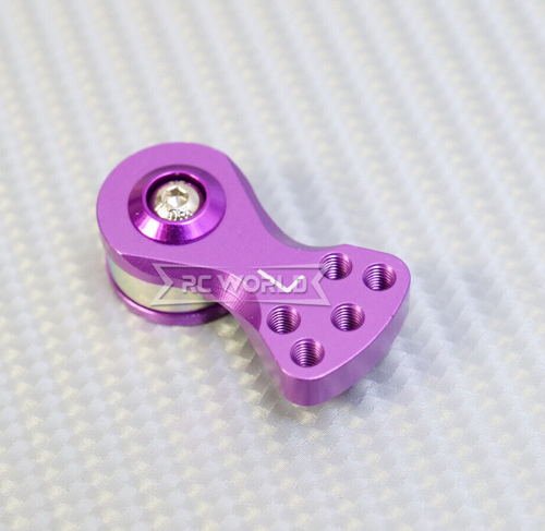 RC 1/10 Aluminum Steering SERVO SAVER Horn Large 25T - PURPLE -