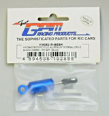 GPM Aluminum REAR SHOCK For Kyosho HOR Bike #KM052- BLUE