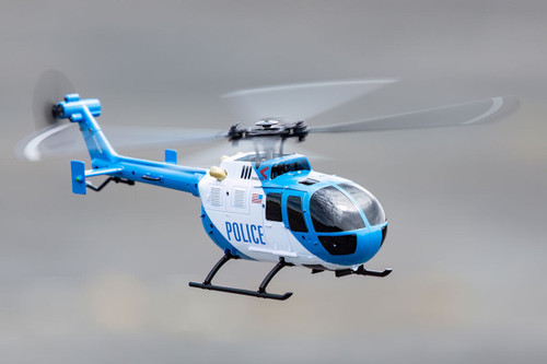 RC HELICOPTER 4 Blade POLICE W/ Gyro Stabilization 4CH 2.4gh-RTF-