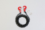 1/10 Scale METAL CHAIN W/ LATCH Hook BLACK Chain 36" Long -RED-