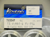 Kawada 1/10 Car Wheels 5 STAR PLATED Narrow SET (4PCS) 50mmx26mm #TU35WP