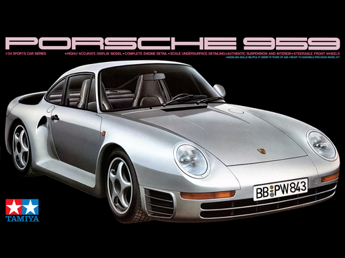 Tamiya 1/24 PORSCHE 959 (Silver) Plastic Model Kit #24065