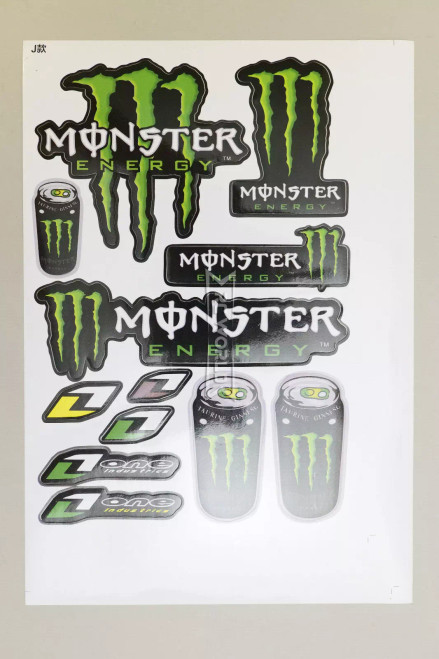 RC 1/10 DECAL Stickers MONSTER ENERGY Vinyl Sheet