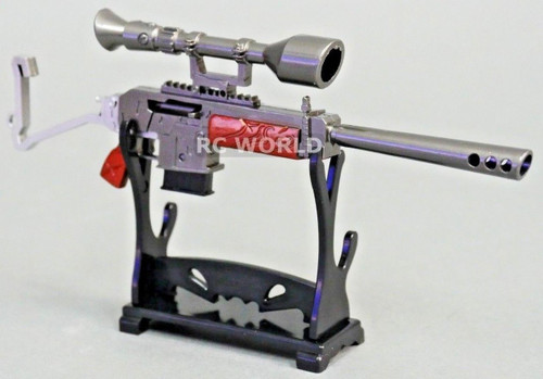 1/8 SEMI-AUTO SNIPER RIFLE w/ SCOPE GUN  Metal  Weapon 