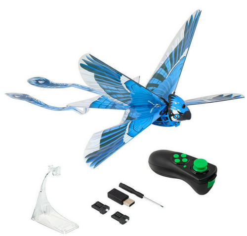 RC BIRD Ornithopter Flapping Wings 2.4GHZ RTF -BLUE-