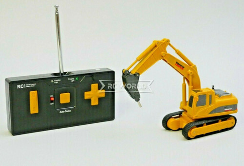 RC Micro 1/64 EXCAVATOR D90 Micro RC Construction Truck W/ HAMMER 40MHZ