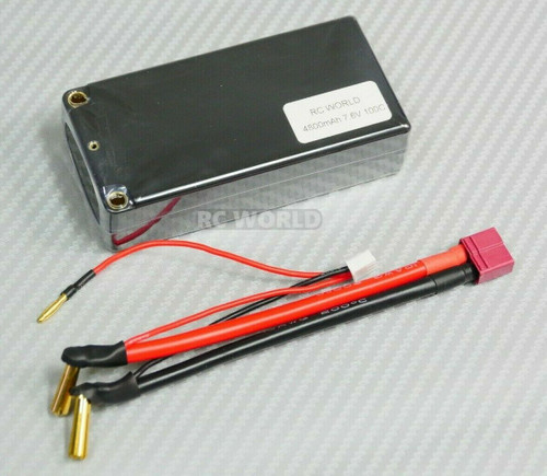 Shorty 7.6V 4800MAH 100C LIPO Hard Case BATTERY Pack W/ DEANS - Light Weight