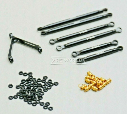 Axial SCX24 1/24 Metal TRAILING ARM Set BLACK