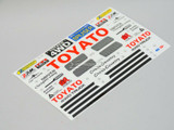 RC 1/10 Car Truck TOYOTA 4X4 Truck DECALS STICKERS 6"x4" Sheet RED 