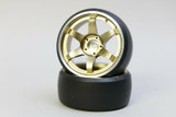 Fly Wheels RC  2.2 METAL WHEELS + STREET Tire - BRONZE - 