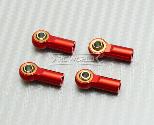 M3 Metal Rod End Links 20MM X 5MM - RED - (4PCS)